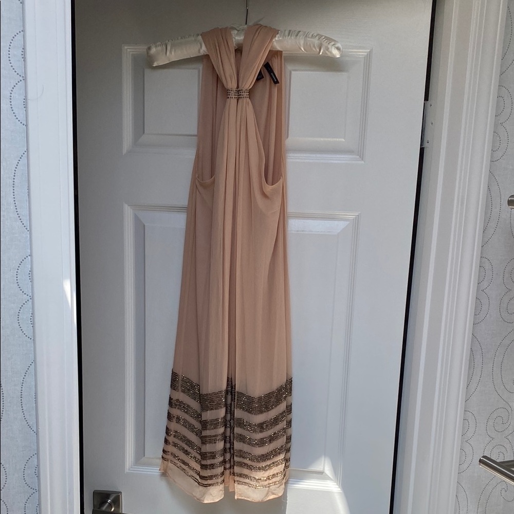 Mango Elegant Beige Sleeveless Dress